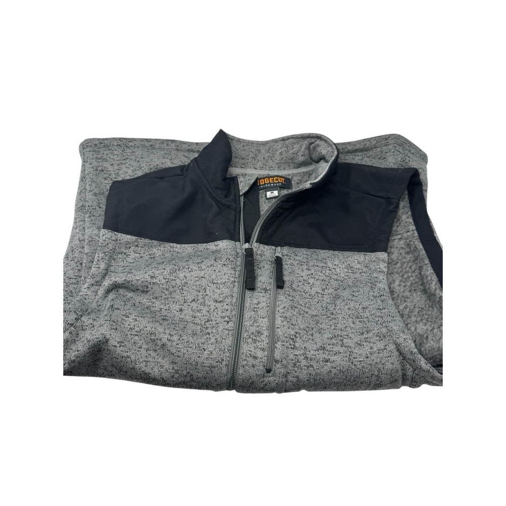 Ridgecut🔥 Toughwear 🤑Gray Color Block  Gorpcore Utility Full Zip Vest Jacket M - Picture 6 of 6